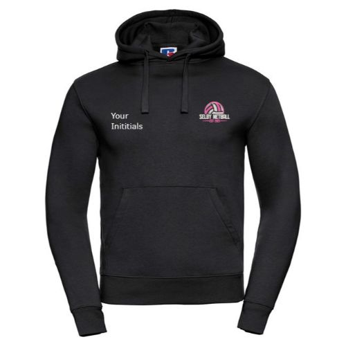 Selby Netball Club Russell Europe Authentic Hooded Sweatshirt Black